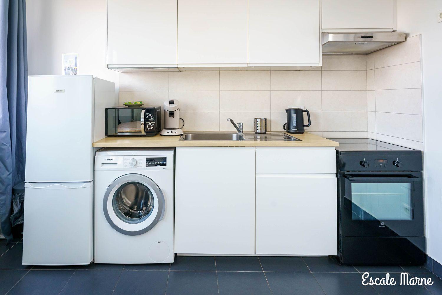 Escale-Marne Fr - 102 - Free Parking - Free Luggage Storage - All Equipped - Linen Included - Washing Machine - 10Mn Walk Metro 8 - Rer A - Panoramic View - From 1 To 4 Guests ميزو الفورْ المظهر الخارجي الصورة